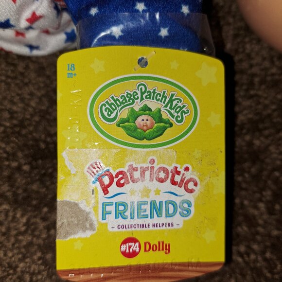 NWT Cabbage Patch Kids 2015 USA Patriotic Friends Collectable Helpers Doll #174 - Picture 9 of 13